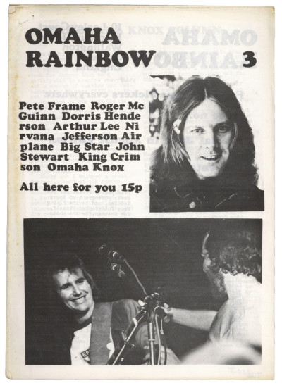 Omaha Rainbow Magazine No 3 Nirvana Arthur Lee Jefferson Airplane Big Star King Crimson Roger McGuin