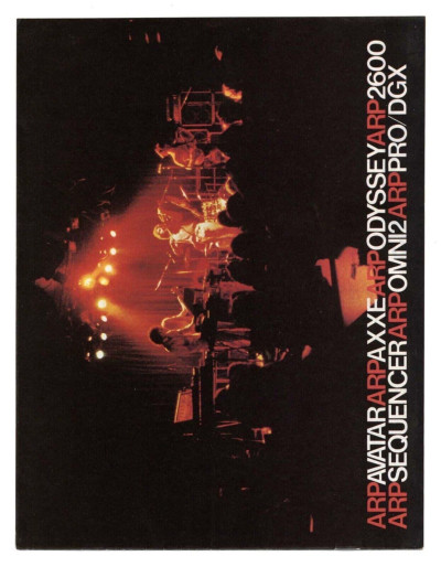 ARP Synth Catalogue 1978 Avatar Axxe Odyssey 2600 Omni synthesizer brochure