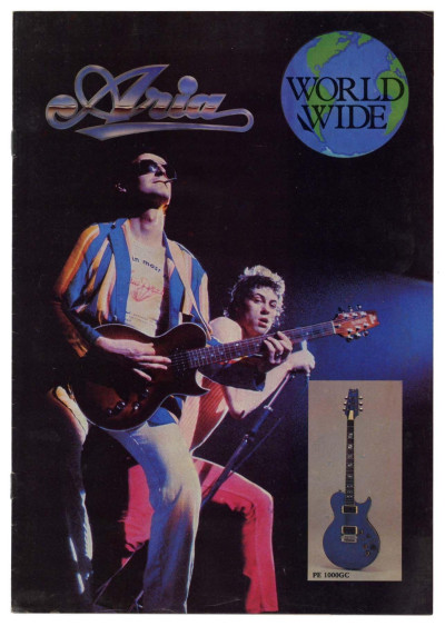 Aria World Wide Guitar catalogue/brochure featuring Boomtown Rats cover 1978