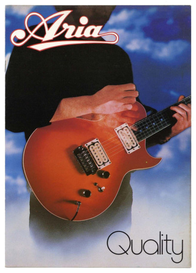 Aria Quality Guitar catalogue/brochure 18 pages