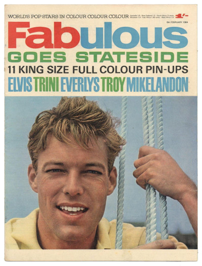 Fabulous Magazine 8 February 1964 Richard Chamberlain Elvis Bobby Rydell Brian Epstein