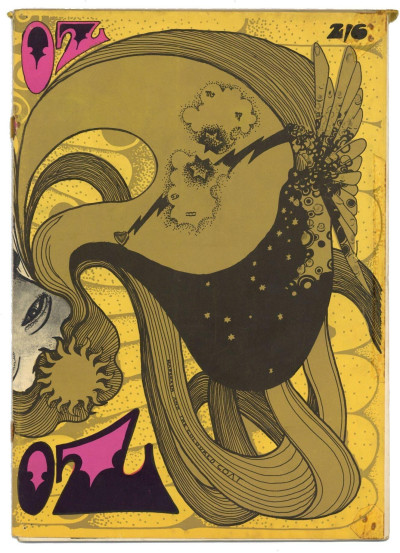 OZ Magazine No 4  (May 1967) Gold quadruple cover by Michael English Low Grade