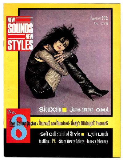 New Sounds New Styles Magazine February 1982 with poster of Haircut 100 + Dexys Midnight Runners