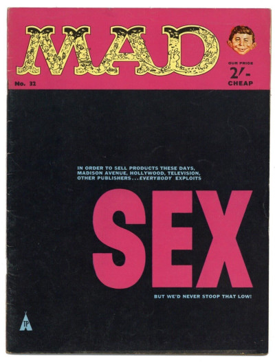 MAD Magazine Issue No. 32  British UK Edition 1963 Very Good+ condition