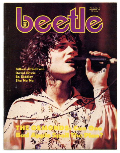 Beetle Magazine November 1973 David Bowie Bo Diddley Gilbert O'Sullivan Osmonds