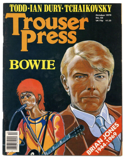 Trouser Press Magazine October 1979 David Bowie Brian Jones Ian Dury Todd Rundgren John Otway