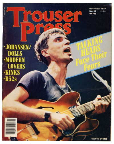 Trouser Press Magazine November 1979 Talking Heads Modern Lovers B-52's Kinks Thin Lizzy