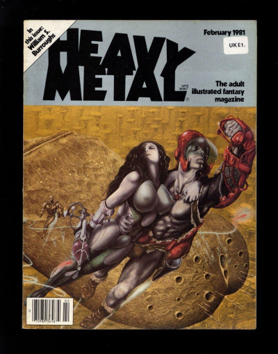 Heavy Metal Fantasy Magazine February 1981 William Burroughs