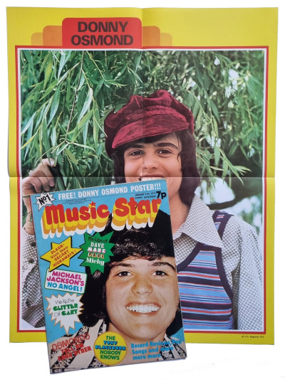 Music Star Magazine No 1 27 January 1973 with super rare Donny Osmond Poster!
