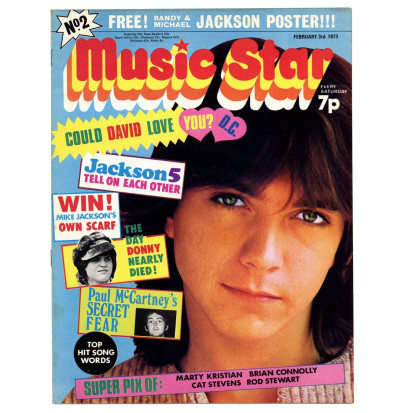 Music Star Magazine No 2 3 February 1973 with rare Michael Jackson poster