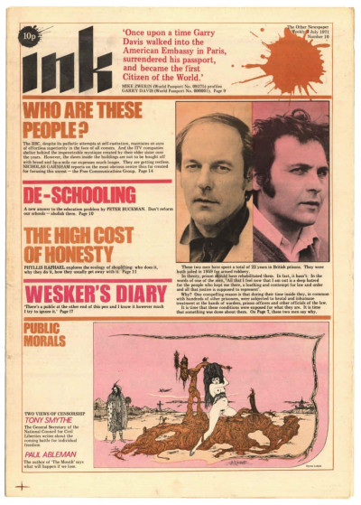 Ink Magazine The Other Newspaper No. 10, 3 July 1971 Oz Trial Black Panthers HM Prisons