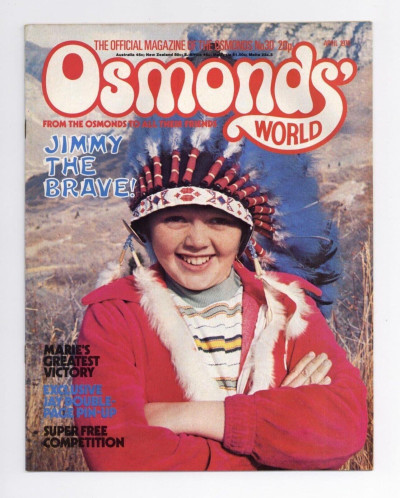 The Osmonds World magazine April 1976 No. 30 Donny Osmond Brothers Marie Jimmy