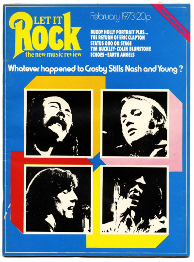 Let it Rock Magazine No 5 February 1973 Status Quo Eric Clapton Tim Buckley Buddy Holly Crosby