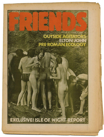 Frendz/Friends Magazine/Newspaper No 15 October 2 1970 Elton John Isle of Wight Outside Agitators,