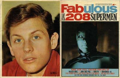 BATMAN & BURT WARD approx 10X13 inch Pinup poster size press cutting/clipping 1966