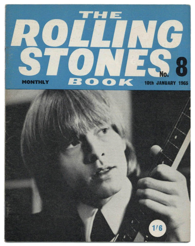 The Rolling Stones Book Issue No 8, 10th January 1965 Monthly Magazine Brian Jones on cover