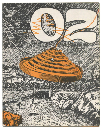 OZ Magazine No 9 February 1968 Martin Sharp Flying Saucer cover Ex+