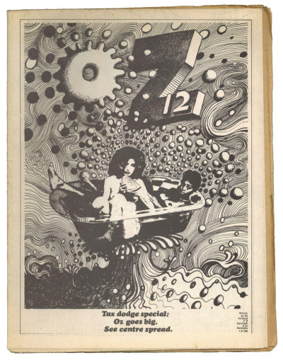OZ Magazine No 12 (May 1968) Fold-out poster/newspaper issue with Martin Sharp cover Barney Bubbles