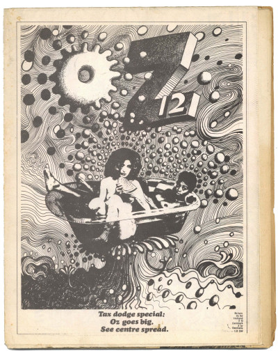 OZ Magazine No 12 (May 1968) Fold-out poster/newspaper issue with Martin Sharp cover Barney Bubbles