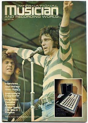 International Musician & Recording World Magazine May 1975 Alex Harvey Roxy Music Robin Trower 10cc