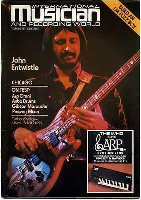 International Musician & Recording World Magazine January 1977 John Entwistle The Who Status Quo