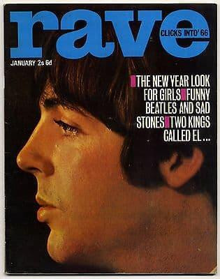Rave Magazine January 1966 Beatles Rolling Stones Who Yardbirds Walker Brothers PJ Proby