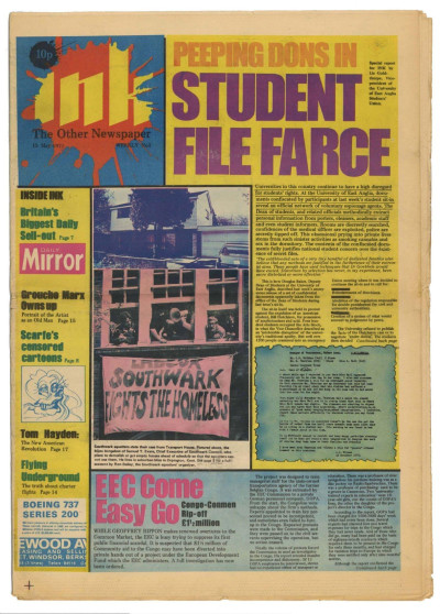 Ink Magazine The Other Newspaper No. 3, 15 May 1971 Gerald Scarfe ban Groucho