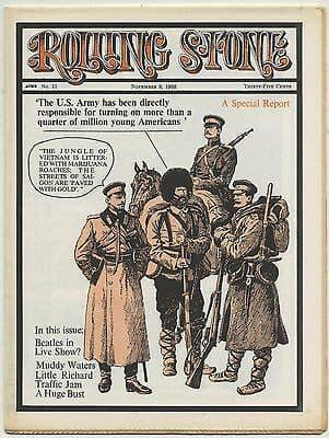 Rolling Stone Magazine No 21 9 November 1968 Muddy Waters Little Richard Drugs in Vietnam