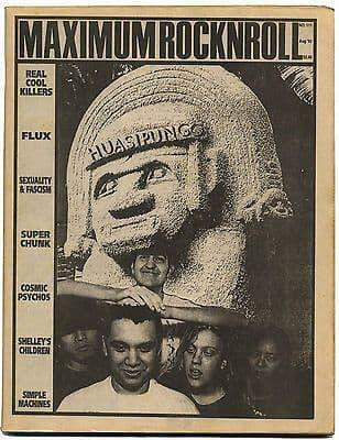Maximum Rocknroll Magazine No 111 Flux of Pink Indians Cosmic Psychos August 1992
