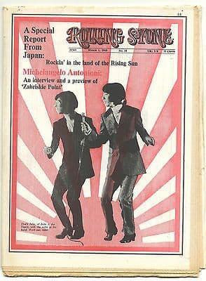 Rolling Stone Magazine No 28 March 1 1969 Robert Crumb Japanese Rock n Roll Zabriskie Point