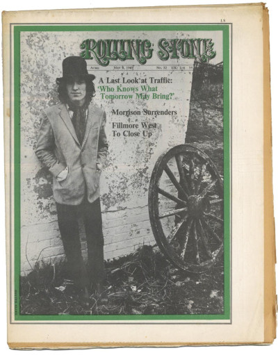 Rolling Stone Magazine No 32, 3 May 1969 Traffic Steve Winwood 7 page article Fillmore Jim Morrison