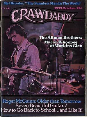 Crawdaddy Magazine October 1973 Roger McGuinn Byrds Allman Brothers Mel Brooks New York Dolls