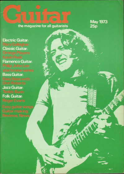 Guitar Magazine Vol 1 No 10 May 1973 Omega Players Kevin Peek Roger Evans Rory Gallagher Teddy Bunn