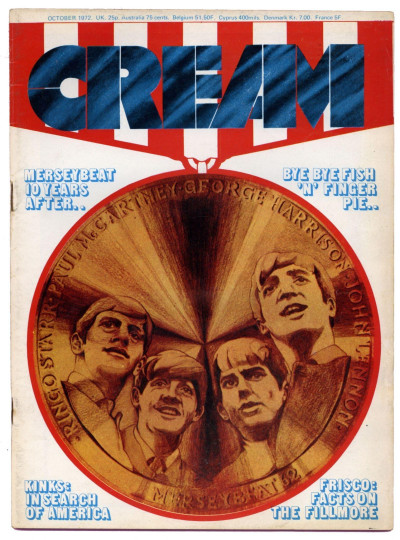Cream UK Magazine No 17 October 1972 Iggy Pop Stooges Beatles Merseybeat Kinks Fillmore