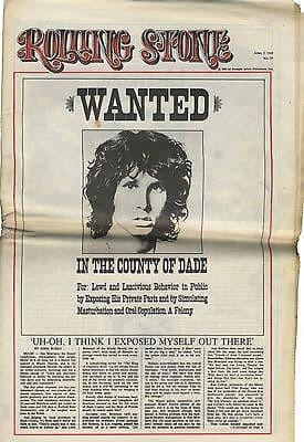 Rolling Stone Magazine No 30, 5 April 1969 Jim Morrison Doors American Revolution