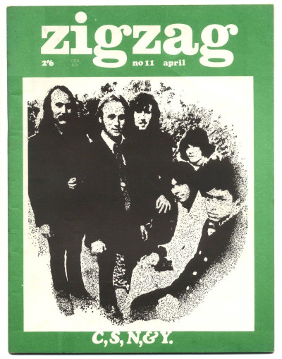Zigzag Magazine No 11 April 1970 Crosby Stills Nash Young Steve Miller King Crimson Arthur Lee