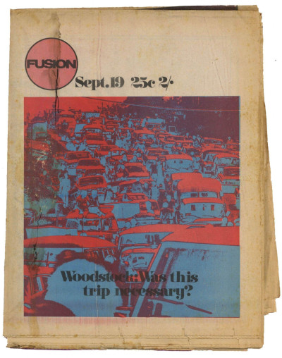Fusion Magazine No 17 Woodstock Jethro Tull Ian Anderson interview 19 September 1969