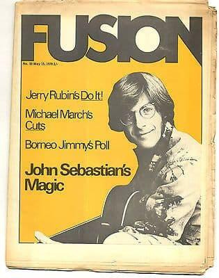 Fusion Magazine No 33 John Sebastian Johnny Otis Jac Holzman 15 May 1970