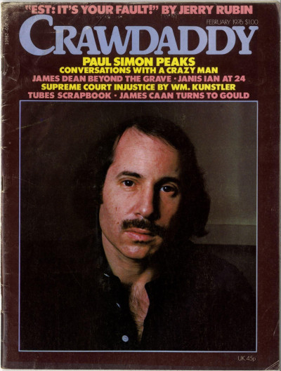 Crawdaddy Magazine February 1976 Jerry Rubin Janis Ian James Dean The Tubes James Caan Paul Simon