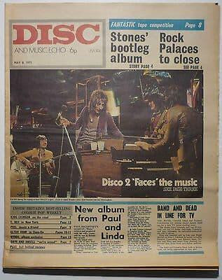 Disc & Music Echo Magazine 8 May 1971 Faces King Crimson T Rex Byrds Elton John
