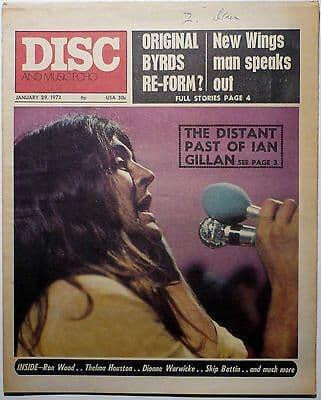 Disc & Music Echo Magazine 29 Jan 1972 Lou Reed John Renbourn Catmother Deep Purple Groundhogs Byrds