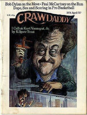 Crawdaddy Magazine April 1974 Bob Dylan Paul McCartney Phil Ochs Joni Mitchel Kurt Vonnegut