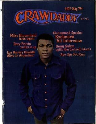 Crawdaddy Magazine May 1973 Mike Bloomfield Doug Sham Dory Previn Free Muhammad Ali