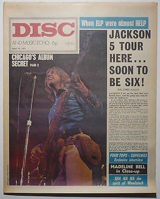 Disc & Music Echo Magazine 19 June 1971 ELP Hendrix Long John Baldrey Jackson 5 Madeline Bell