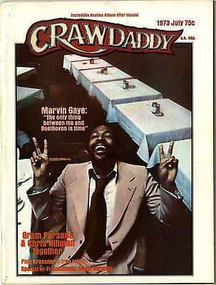 Crawdaddy Magazine July 1973 Marvin Gaye interview Arthur Crudup Robert Crumb Larry Coryell