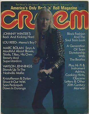 Creem Magazine July 1973 Led Zeppelin Black Oak Grand Funk Alice Cooper Allman Brothers Lou Reed