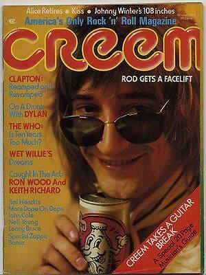 Creem Magazine October 1974 Bob Dylan John Cale Who Keith Richard Eric Clapton Rod Stewart Kiss
