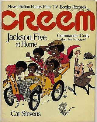 Creem Magazine September 1971 Michael Jackson Five Patti Smith Cat Stevens Commander Cody