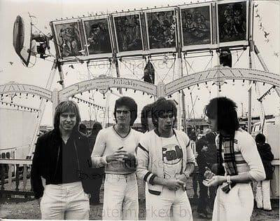Bay City Rollers Genuine Vintage 8x10 inch B&W Photograph Rare Lab Photo No 6