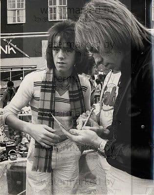 Bay City Rollers Genuine Vintage 8x10 inch B&W Photograph Rare Lab Photo No 5
